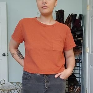 Crop Pocket Tee